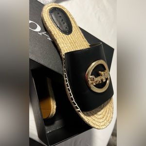 Coach spadrille sandals for women